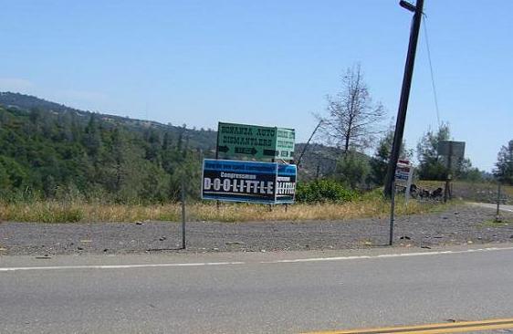 Billboard image from road